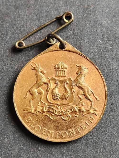 Bronze Medallion to commemorate the Centenary of Bloemfontein 1846-1946 - as per photograph
