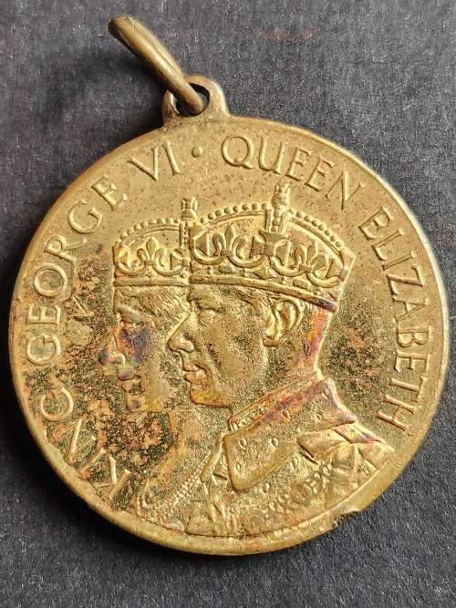 Bronze Medal to commemorate the Coronation of George VI and Queen Elizabeth 1937 -as per photograph