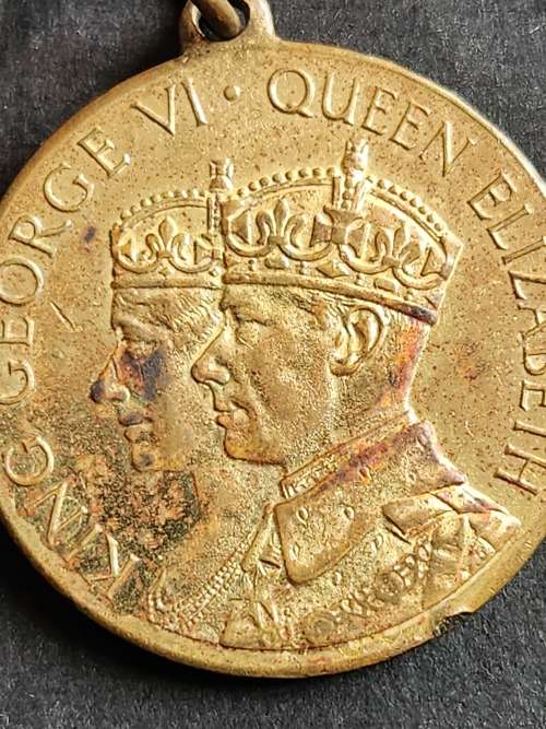 Bronze Medal to commemorate the Coronation of George VI and Queen Elizabeth 1937 -as per photograph