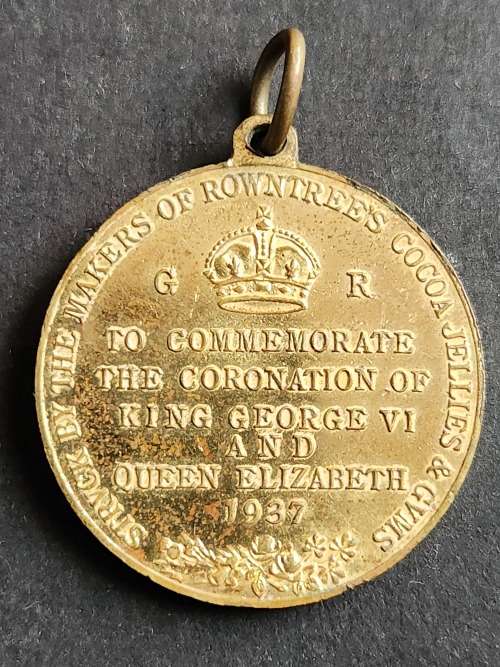 Bronze Medal to commemorate the Coronation of George VI and Queen Elizabeth 1937 -as per photograph