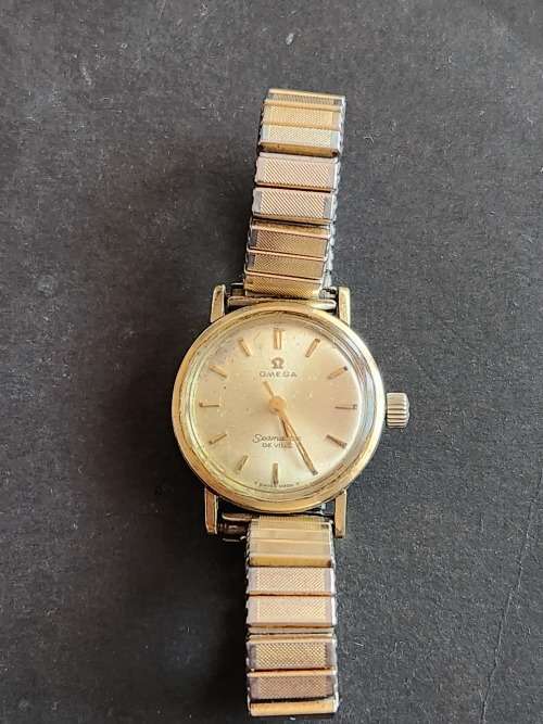 Vintage Ladies Omega Seamaster Deville Windup Watch (working - not serviced) - as per photograph