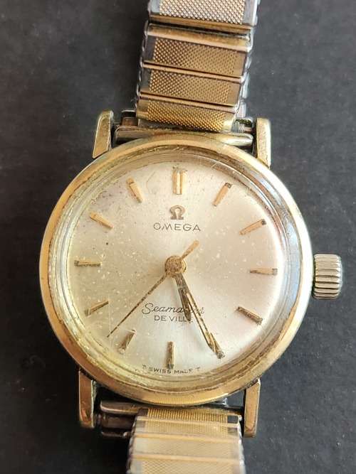 Vintage Ladies Omega Seamaster Deville Windup Watch (working - not serviced) - as per photograph