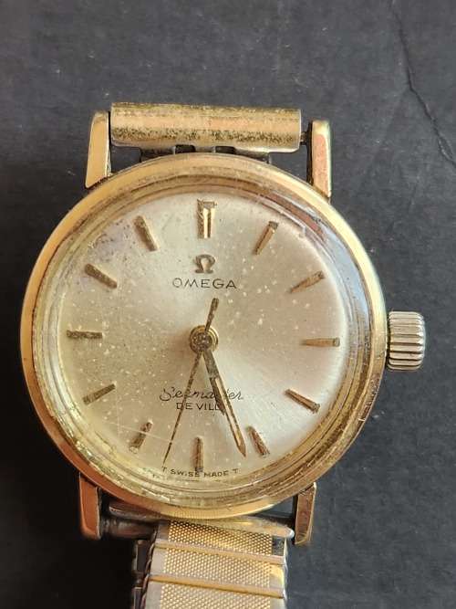 Vintage Ladies Omega Seamaster Deville Windup Watch (working - not serviced) - as per photograph