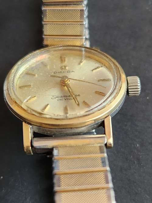 Vintage Ladies Omega Seamaster Deville Windup Watch (working - not serviced) - as per photograph