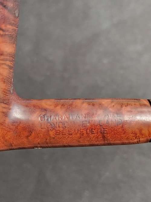 Vintage Charatam Pipe (made in London England) Belverdere - as per photograph