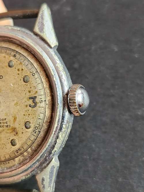 Mulco Waterproof Anti Magnetic Shock Protected Mechanical Wrist Watch- working missing glass