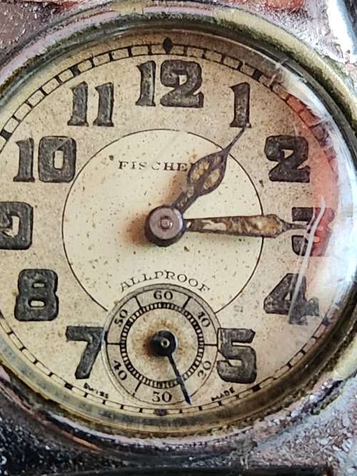 Fischers All Proof Mechanical Watch Swiss made (working on/off) - as per photograph