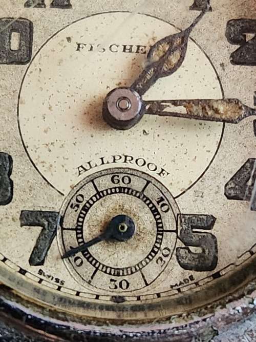 Fischers All Proof Mechanical Watch Swiss made (working on/off) - as per photograph