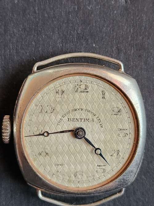 Vintage Bentima (The Best Shock Proof Lever) Swiss made - not working -(minute hand broken)
