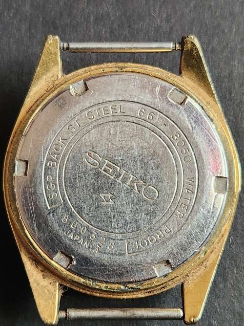 Vintage Men`s Seiko 17 Jewels Watch - missing winder (not working) - as per photograph