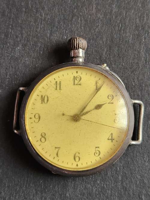 Vintage Swiss made Silver Men`s Wrist Watch 15 Jewels stamp .925 (working) - as per photograph