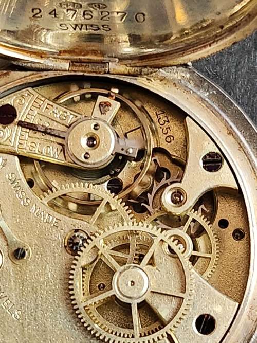 Vintage Swiss made Silver Men`s Wrist Watch 15 Jewels stamp .925 (working) - as per photograph