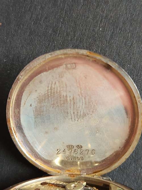 Vintage Swiss made Silver Men`s Wrist Watch 15 Jewels stamp .925 (working) - as per photograph