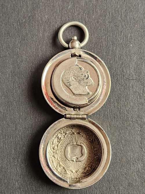 Vintage Nickel Plated Sovereign Holder - as per photograph