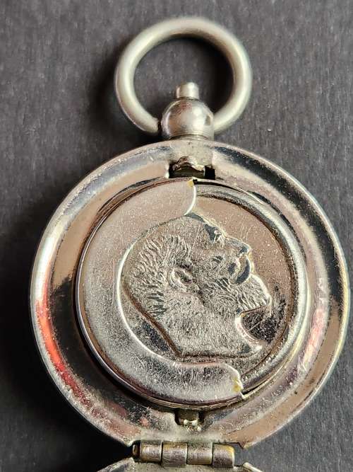 Vintage Nickel Plated Sovereign Holder - as per photograph