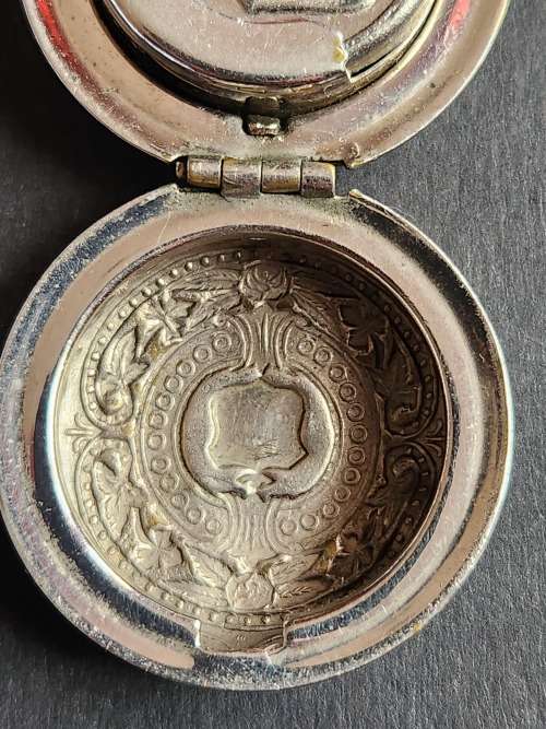 Vintage Nickel Plated Sovereign Holder - as per photograph