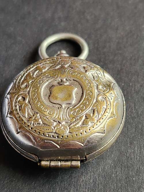 Vintage Nickel Plated Sovereign Holder - as per photograph