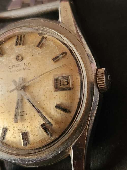 Vintage  Certina Automatic Swiss made Mechanical Wrist Watch - not working (winder lose)