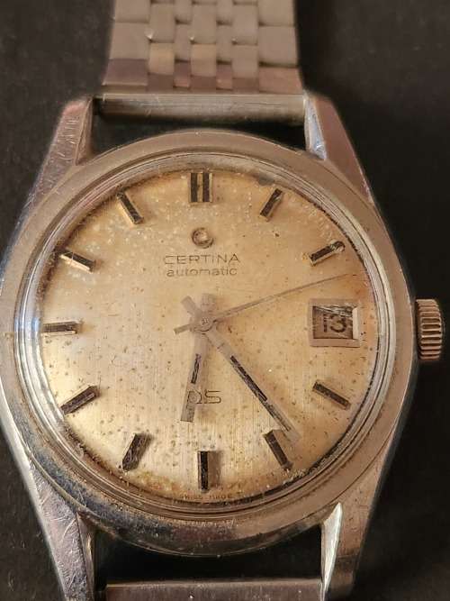 Vintage  Certina Automatic Swiss made Mechanical Wrist Watch - not working (winder lose)