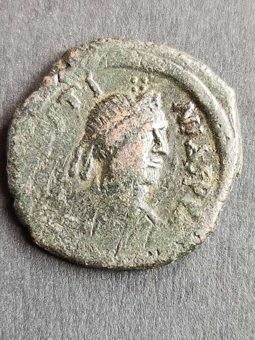 Byzantine Coin Justine 1 (518-527AD) 30mm- as per photograph