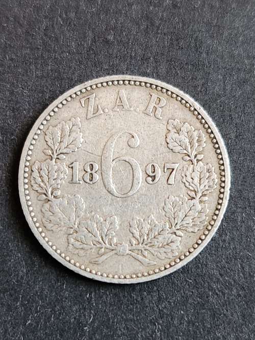 ZAR Sixpence 1897 - as per photograph