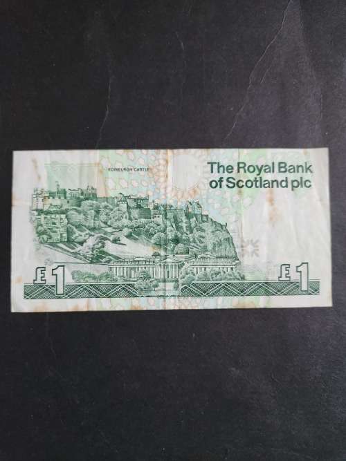 Royal Bank of Scotland One Pound Note 24 March 1992 - as per photograph