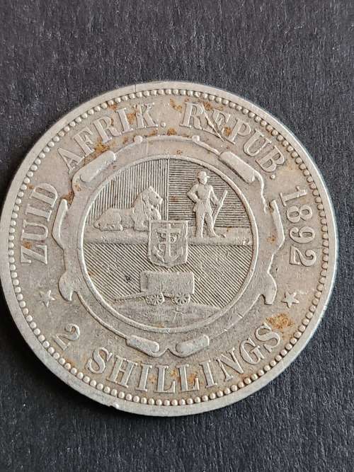 Zar 2 Shillings 1892 - as per photograph