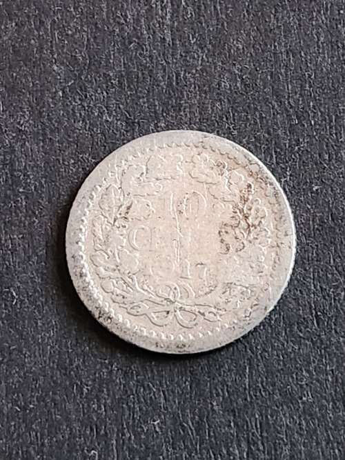 Nederlands 10 Cents 1917 Silver - as per photograph