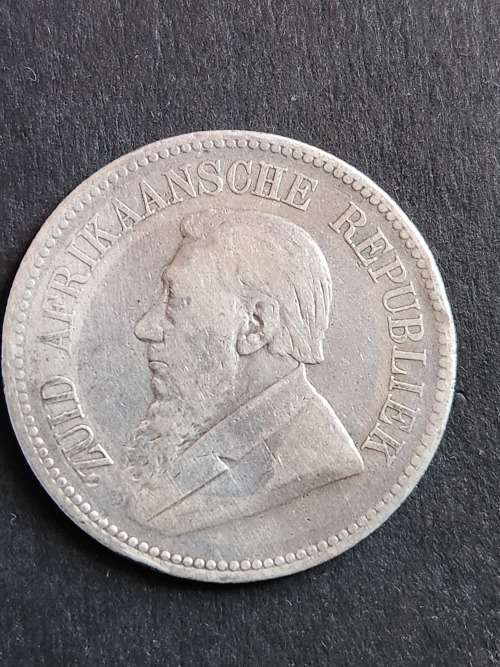 ZAR 2 1/2 Shillings 1895 Silver - as per photograph