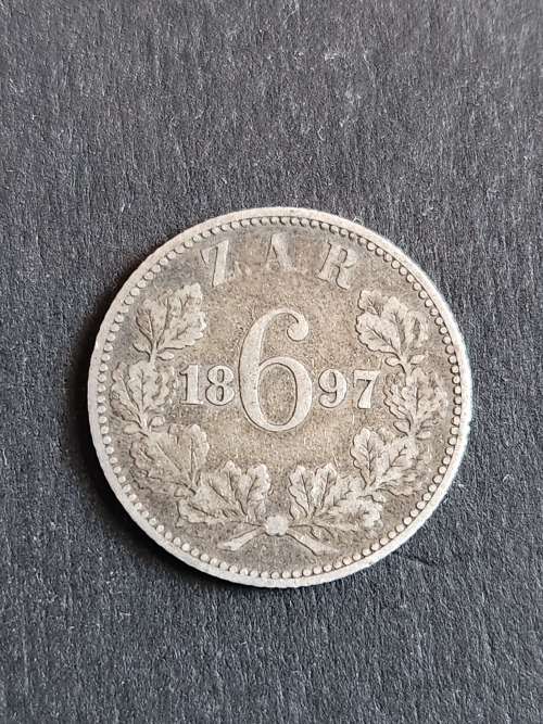 ZAR Sixpence 1897 VF - as per photograph
