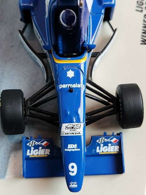 Paul`s Model Art Mini Champs Ligier Mugen Honda JS 43 Winner GP Monaco, 19 May 1996 Olivier Panis