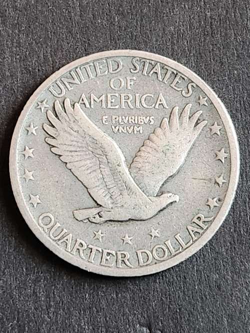 Standing Liberty 1/4 Dollar 1921 (rare key date) - as per photograph