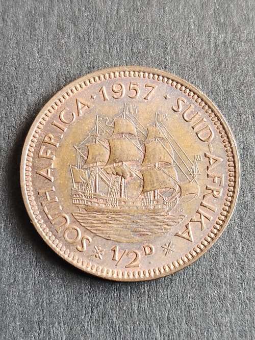 Union 1/2 Penny 1957 - as per photograph