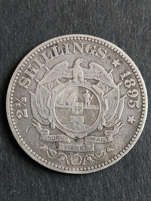 ZAR 2 1/2 Shillings 1895 - as per photograph