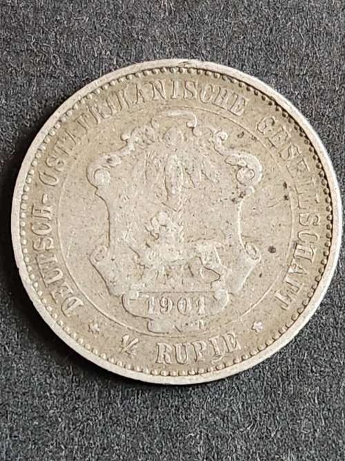 Deutsch Ostafrika 1/4 Rupee 1901 - as per photograph