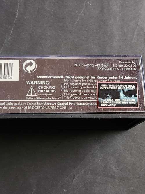 Paul`s Model Art Mini Champs Arrows Yamaha FA 18 D. Hill  - as per photograph