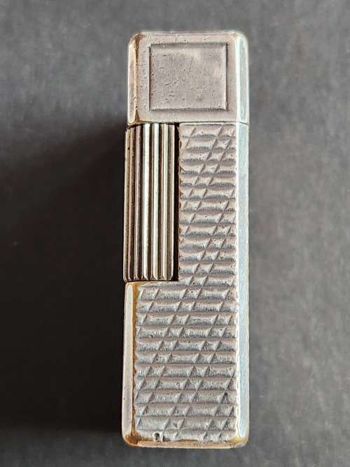 Silver Plated Saint Dupont Lighter made in France (needs gas/flint) 45mmx 35mm - as per photograph