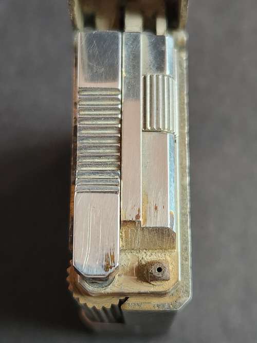 Silver Plated Saint Dupont Lighter made in France (needs gas/flint) 45mmx 35mm - as per photograph