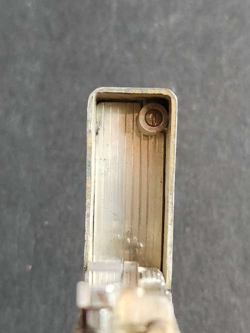 Silver Plated Saint Dupont Lighter made in France (needs gas/flint) 45mmx 35mm - as per photograph