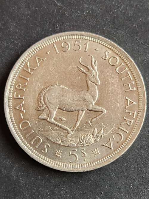 Union 5 Shillings 1951 (nice condition) - as per photograph
