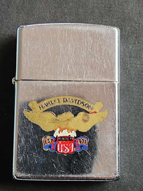 Vintage Zippo Harley Davidson Lighter made in USA - as per photograph