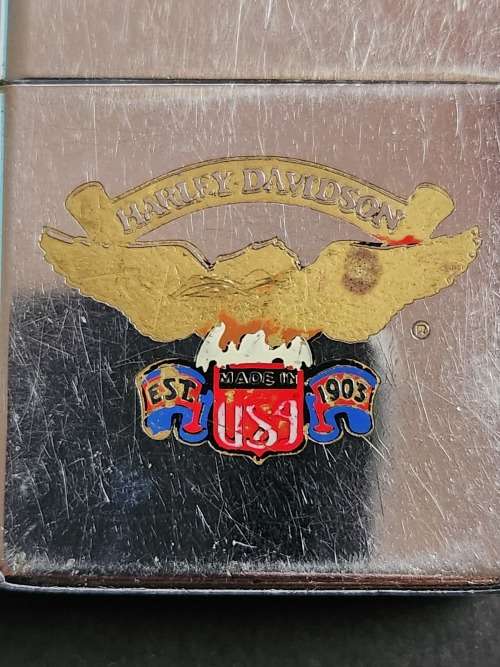 Vintage Zippo Harley Davidson Lighter made in USA - as per photograph