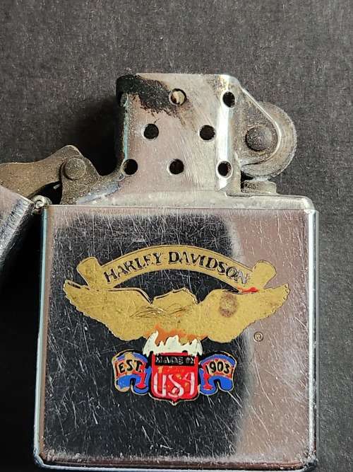 Vintage Zippo Harley Davidson Lighter made in USA - as per photograph