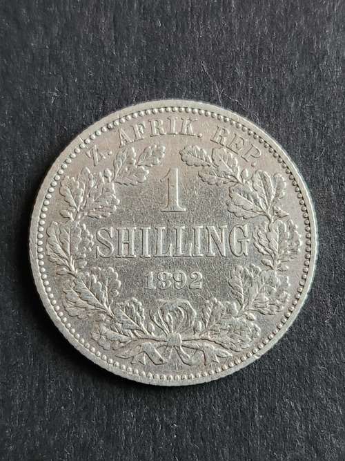 ZAR One Shilling 1892 - as per photograph