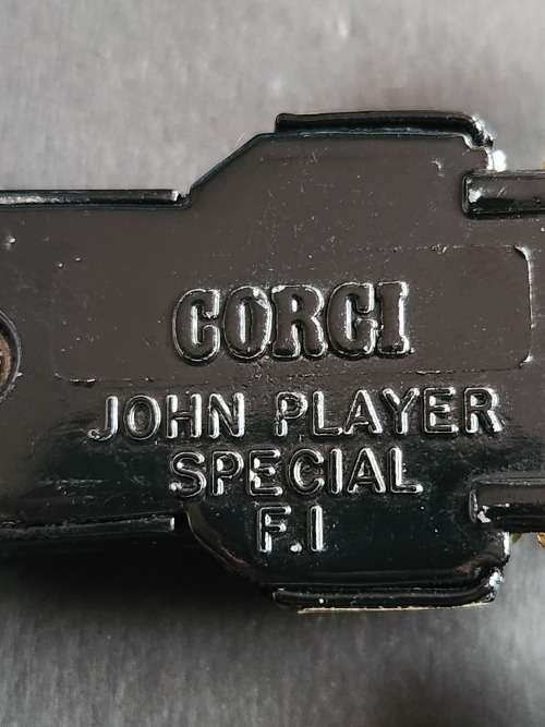 Corgi John Player Special F1 scale 1:36 made in Great Britain (Goodyear) - as per photograph