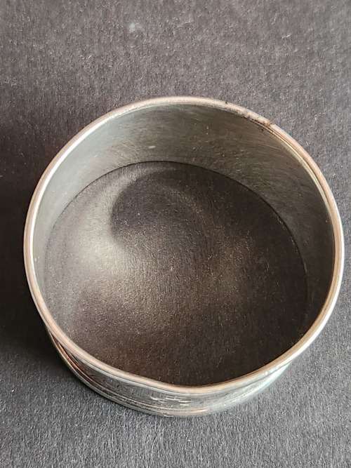 Vintage Hallmark Silver Serviette Ring - as per photograph 13.5g