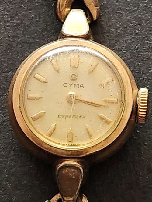 Vintage Ladies Cyma Watch (working needs to be serviced) - as per photograph