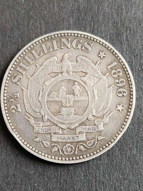 ZAR 2 1/2 Shillings 1896 (nice condition) - as per photograph