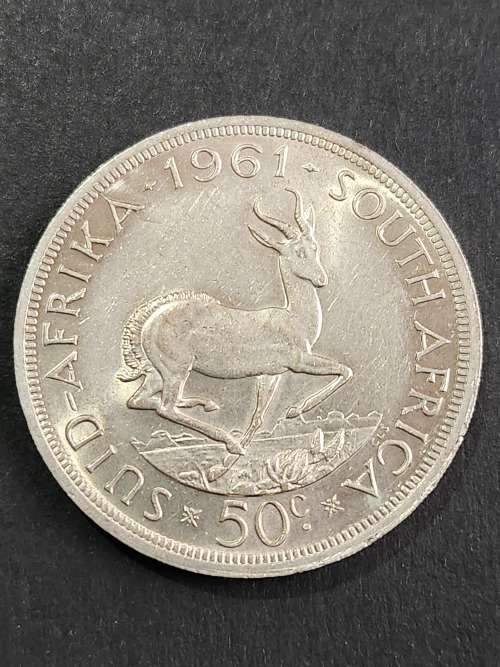 Republic 50 Cents 1961 Silver - as per photograph