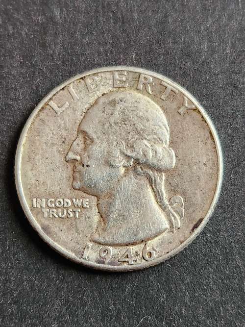 USA 1/4 Dollar 1946 Silver - as per photograph